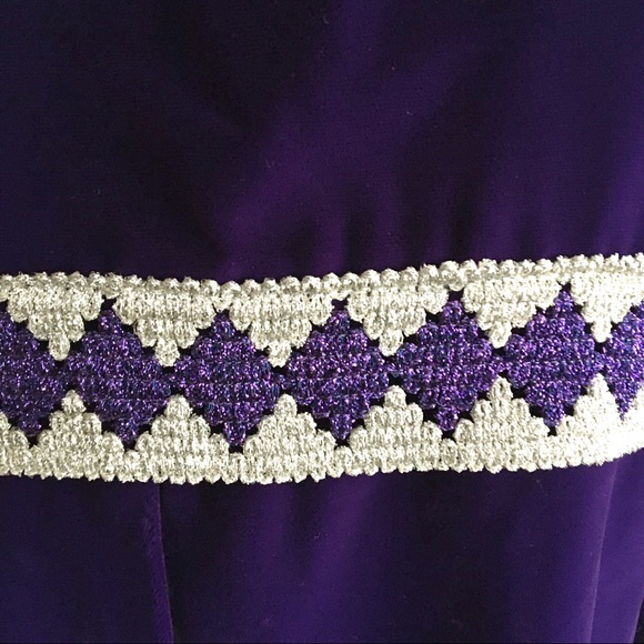 Vintage 1960s Velvet Mod Dress Gogo - Picture 3 of 14